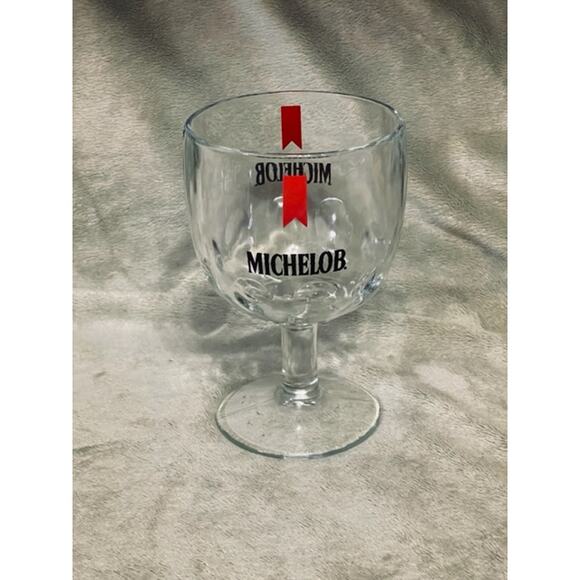 Vintage Michelob Glass 16oz Footed Goblet (1970s)- EXCELLENT - Picture 1 of 5